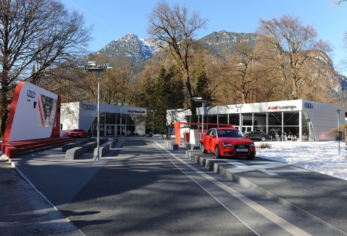 YES ARCHITECTURE., Audi Ski WM, Garmisch-Partenkirchen, Außenansicht
